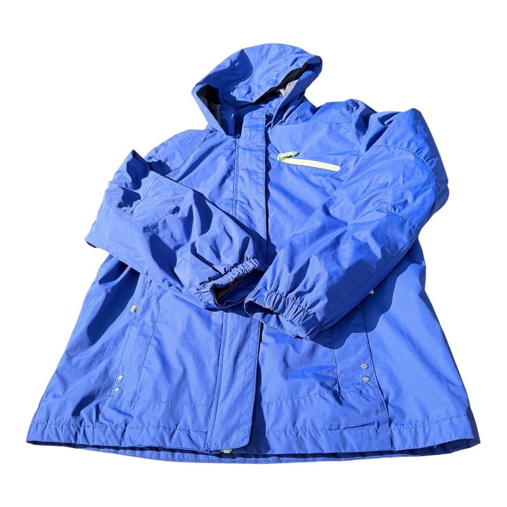 Athletech Hooded Ski Jacket XL Womens Blue Polyester Puffer Coat Streetwear